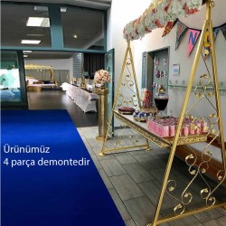 Dekoratif Sunum Masası Gold Sabit Dekoratif Sunum Masası Gold Sabit