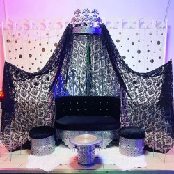 Cibinlikli Kına Tahtı SET Gümüş