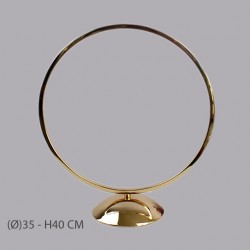 Yuvarlak Düğün Masa Şamdanı Çap 35CM