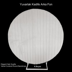 Kadife Yuvarlak Arka fon Panosu Kadife Yuvarlak Arka fon Panosu