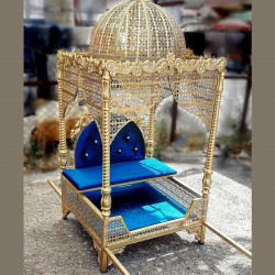 Sünnet Tahtı Tahtırevan Taşıma Demirli Kubbeli GOLD 