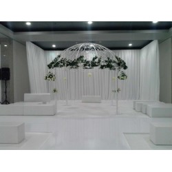 Ferforje Beyaz Gazebo