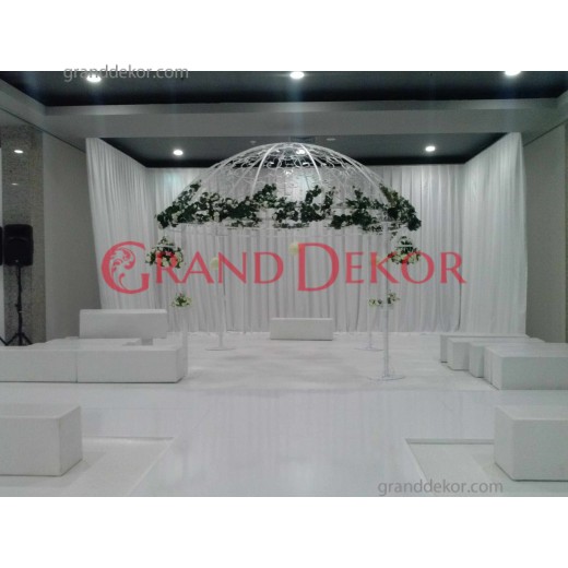 Ferforje Beyaz Gazebo Ferforje Beyaz Gazebo