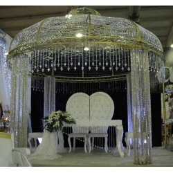 Kristal Taşlı Gold Gazebo Kristal Taşlı Gold Gazebo