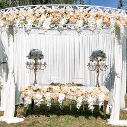 Beyaz Fırın Boya masal gazebo