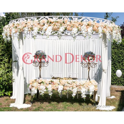 Beyaz Fırın Boya masal gazebo