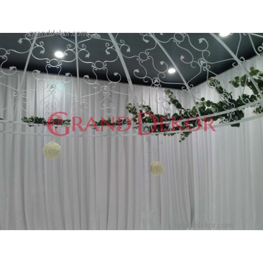 Ferforje Beyaz Gazebo Ferforje Beyaz Gazebo