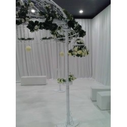 Ferforje Beyaz Gazebo