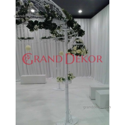 Ferforje Beyaz Gazebo Ferforje Beyaz Gazebo