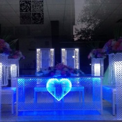 Kalpli Ferforje Nikah Masası Kalpli Ferforje Nikah Masası