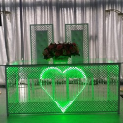 Kalpli Ferforje Nikah Masası Kalpli Ferforje Nikah Masası