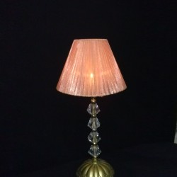 Pembe Abajur Şamdan