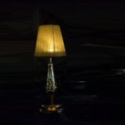 Tek Kollu Abajur Şamdan Led'li