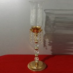 Tek Kollu Kristal Şamdan Akrilik Gövde