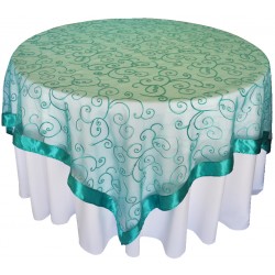Yuvarlak Masa Örtüsü Dantel Kapak Jade Yuvarlak Masa Örtüsü Dantel Kapak Jade